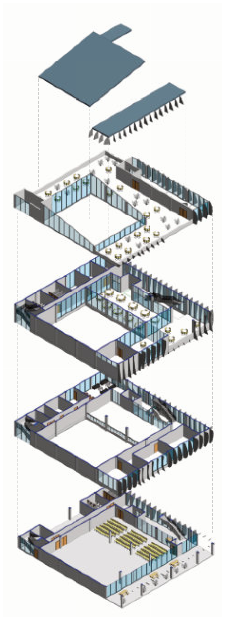 Exploded axonometric