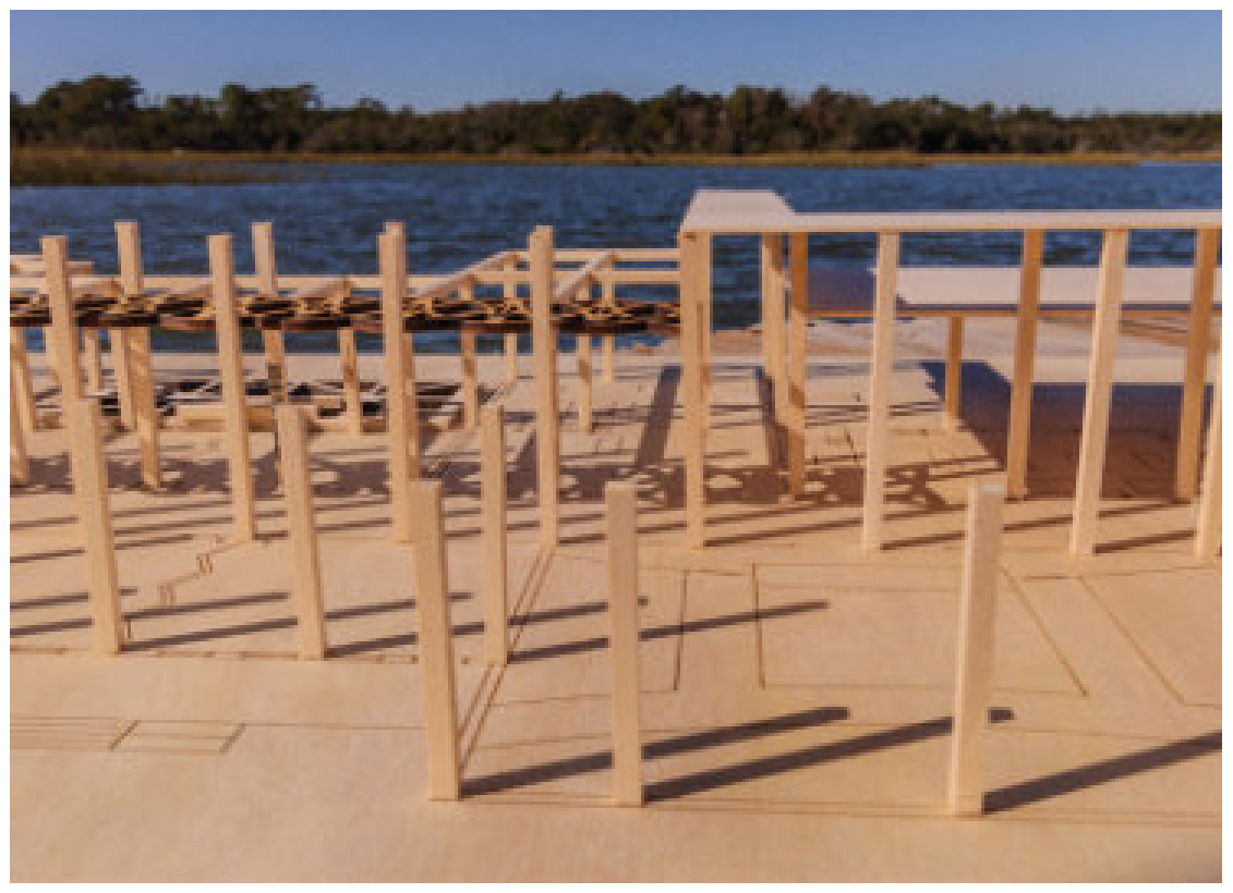 Roof structure, structural diagram of model