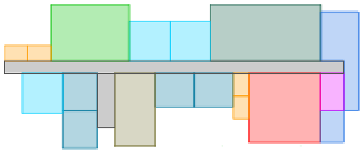 Third program iteration, floor plan detail