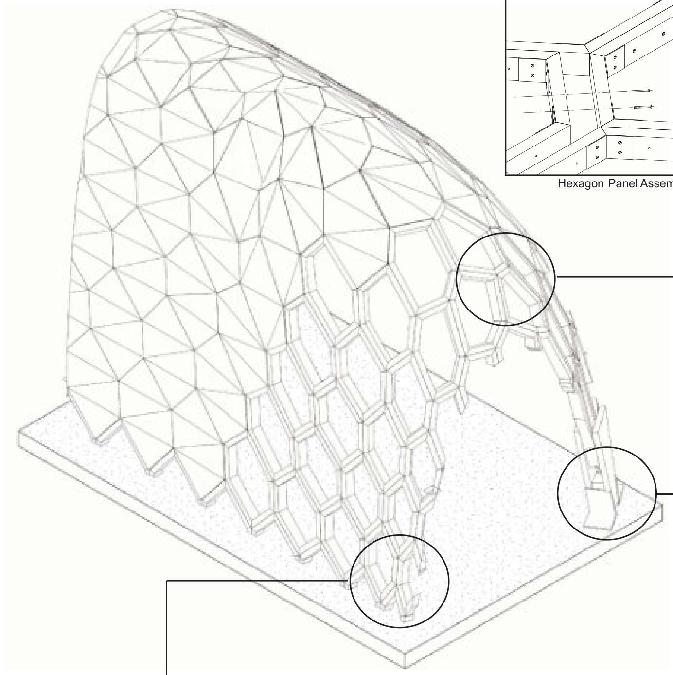 Hexagon panel assembly