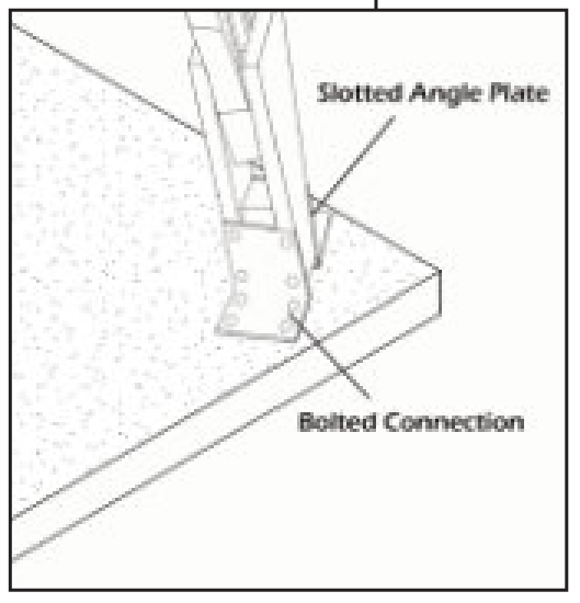 Gusset connection detail
