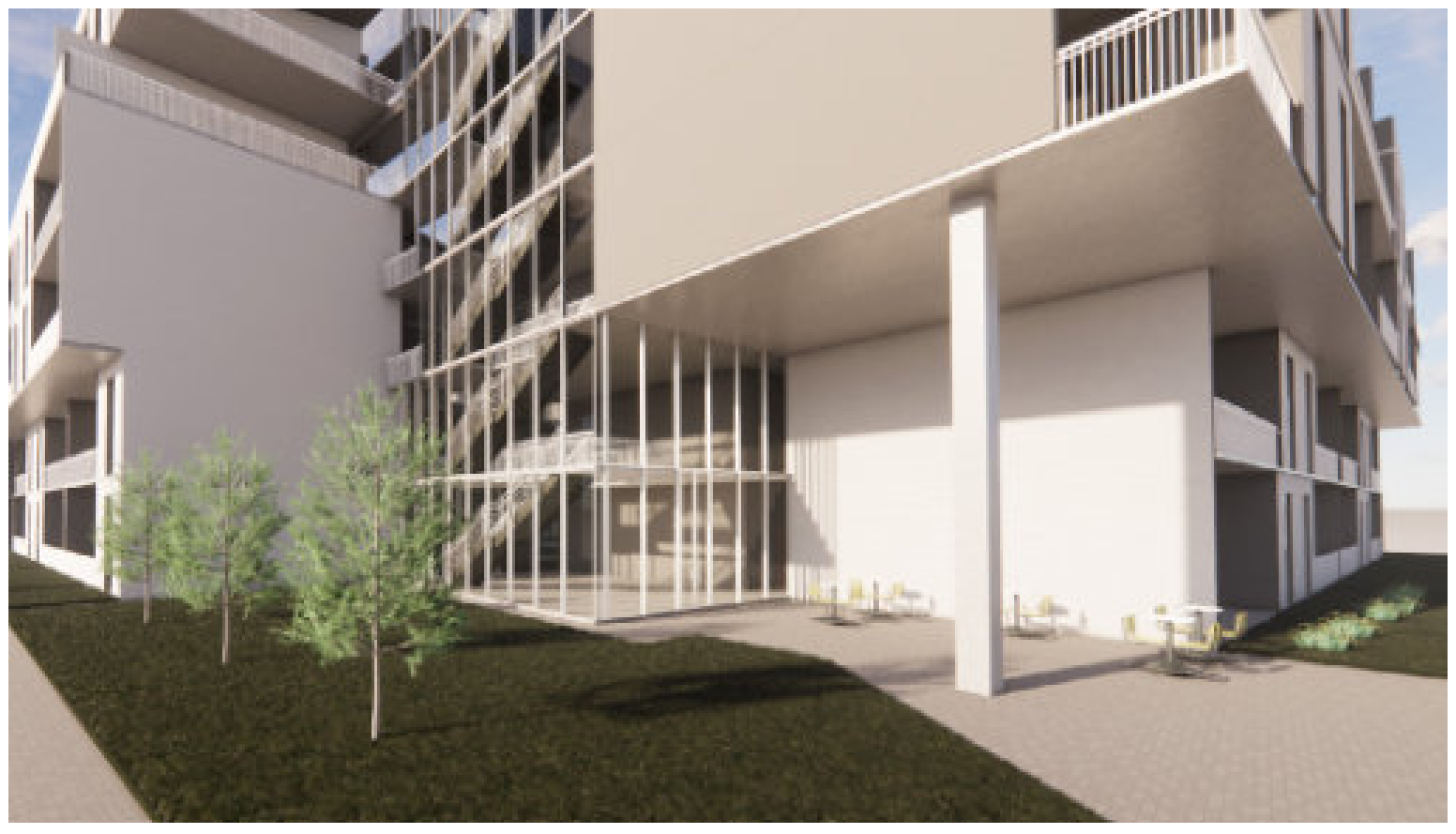 Perspective view from front entrance