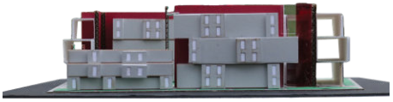 West elevation model